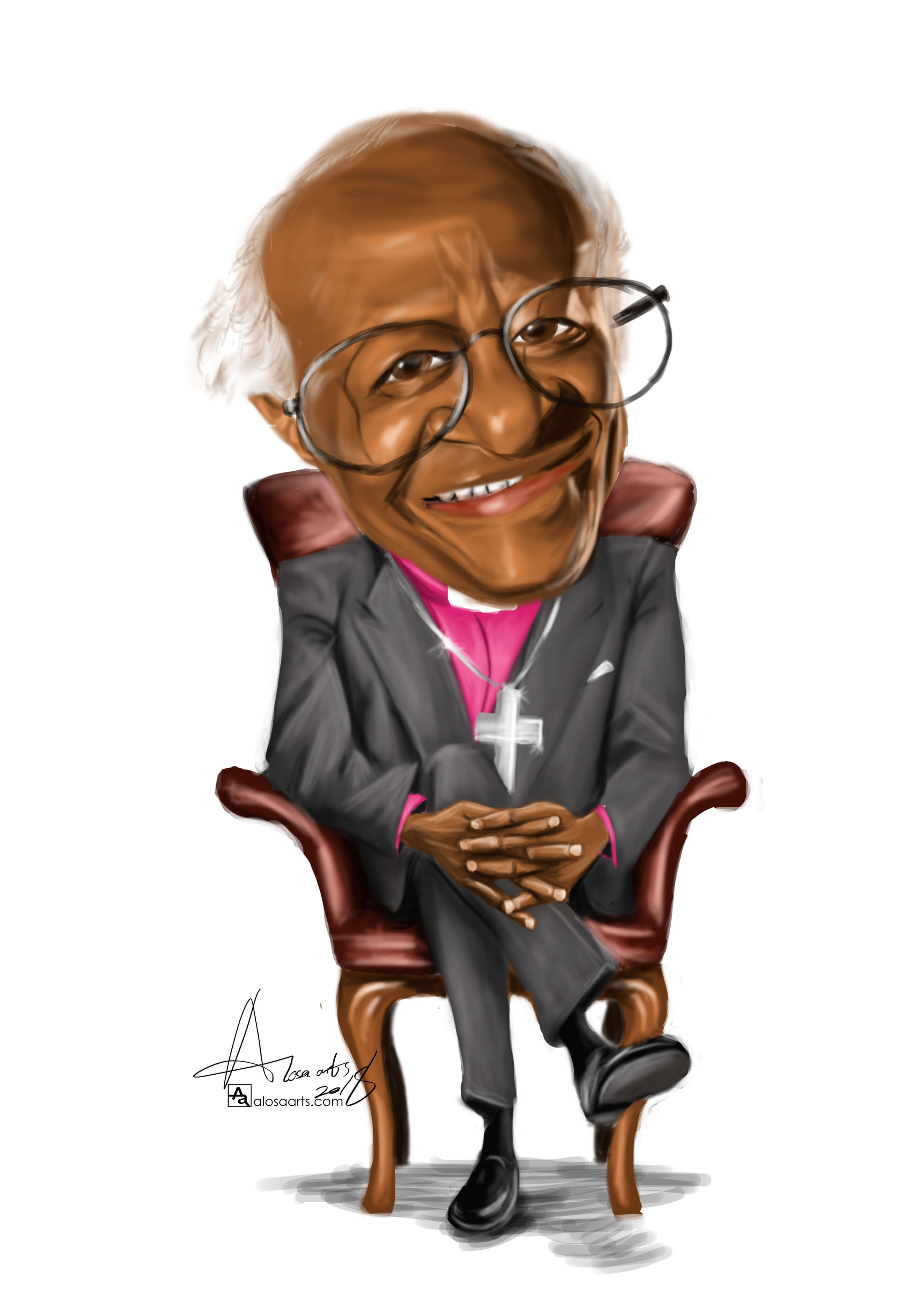 Desmond Tutu caricature