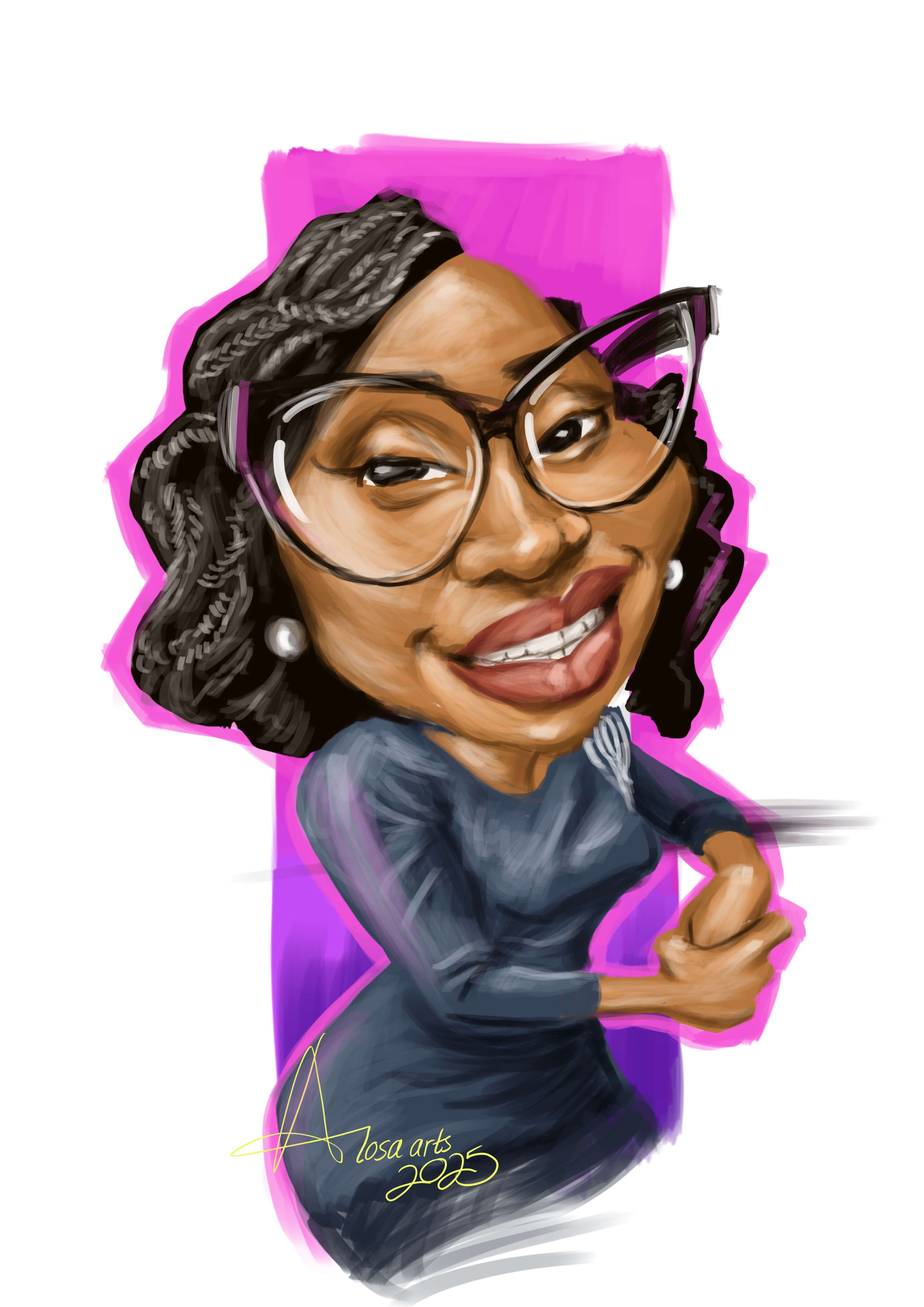 Faith Odhiambo caricature