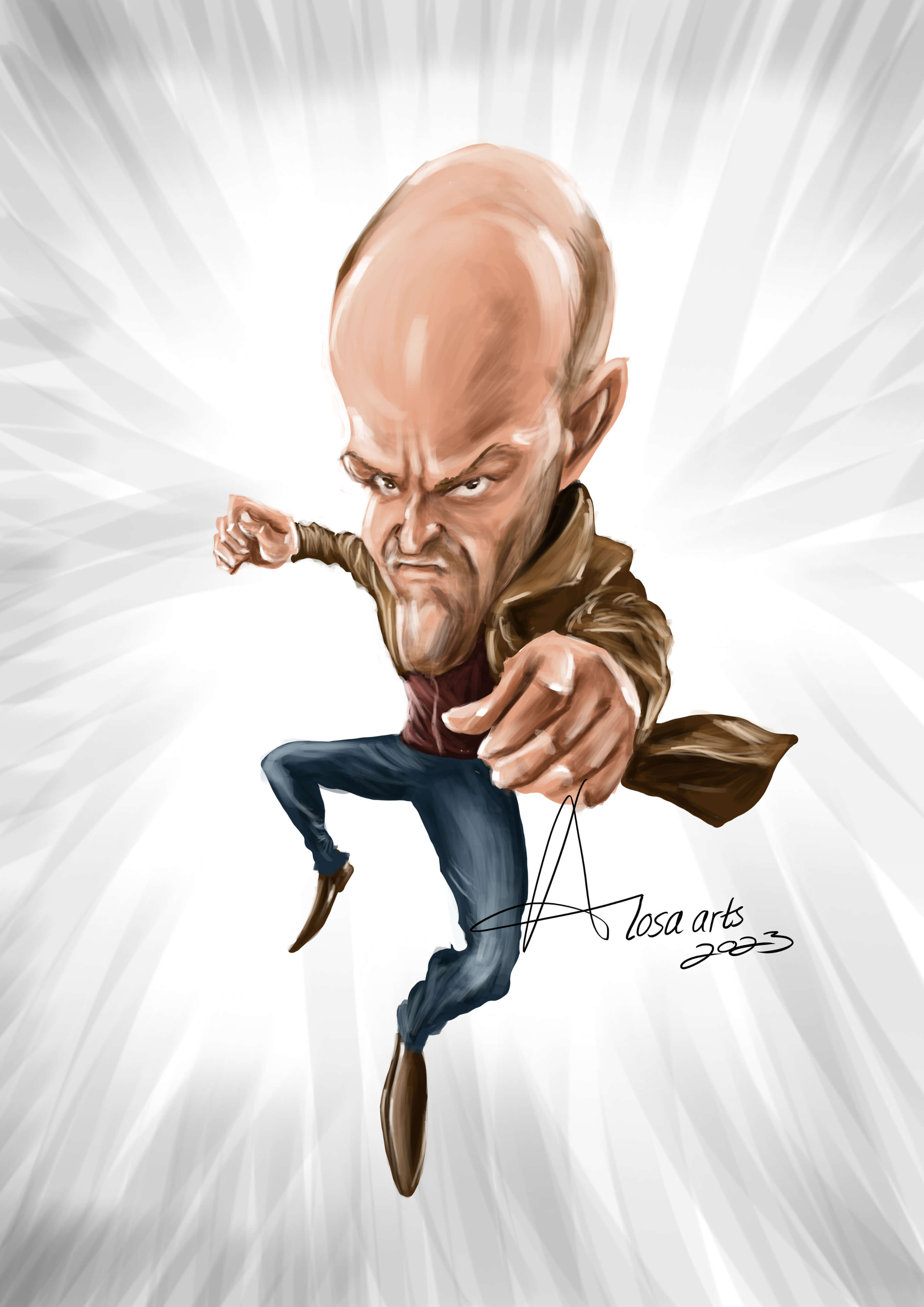 Jason Statham caricature