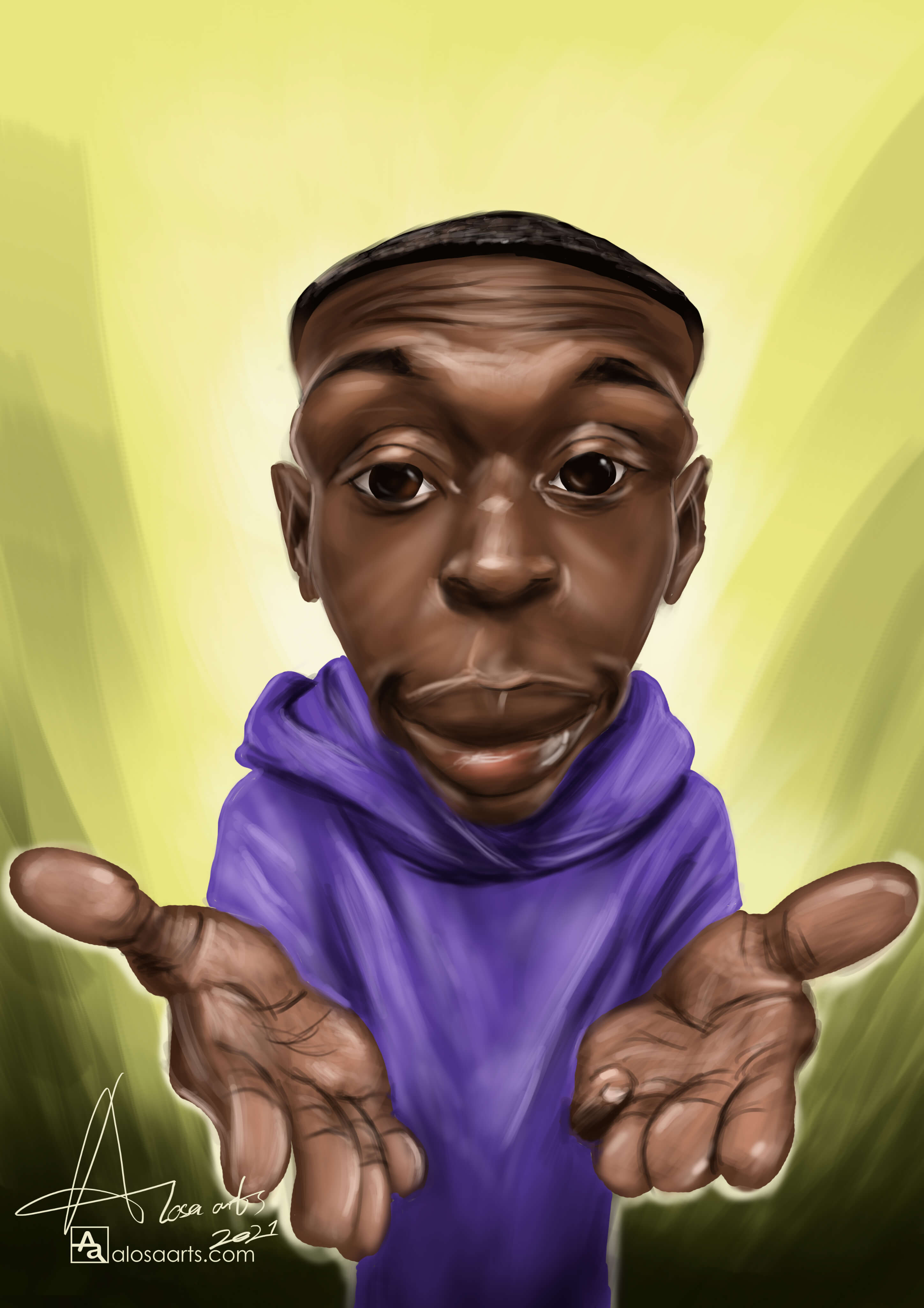 Khabi Lame caricature