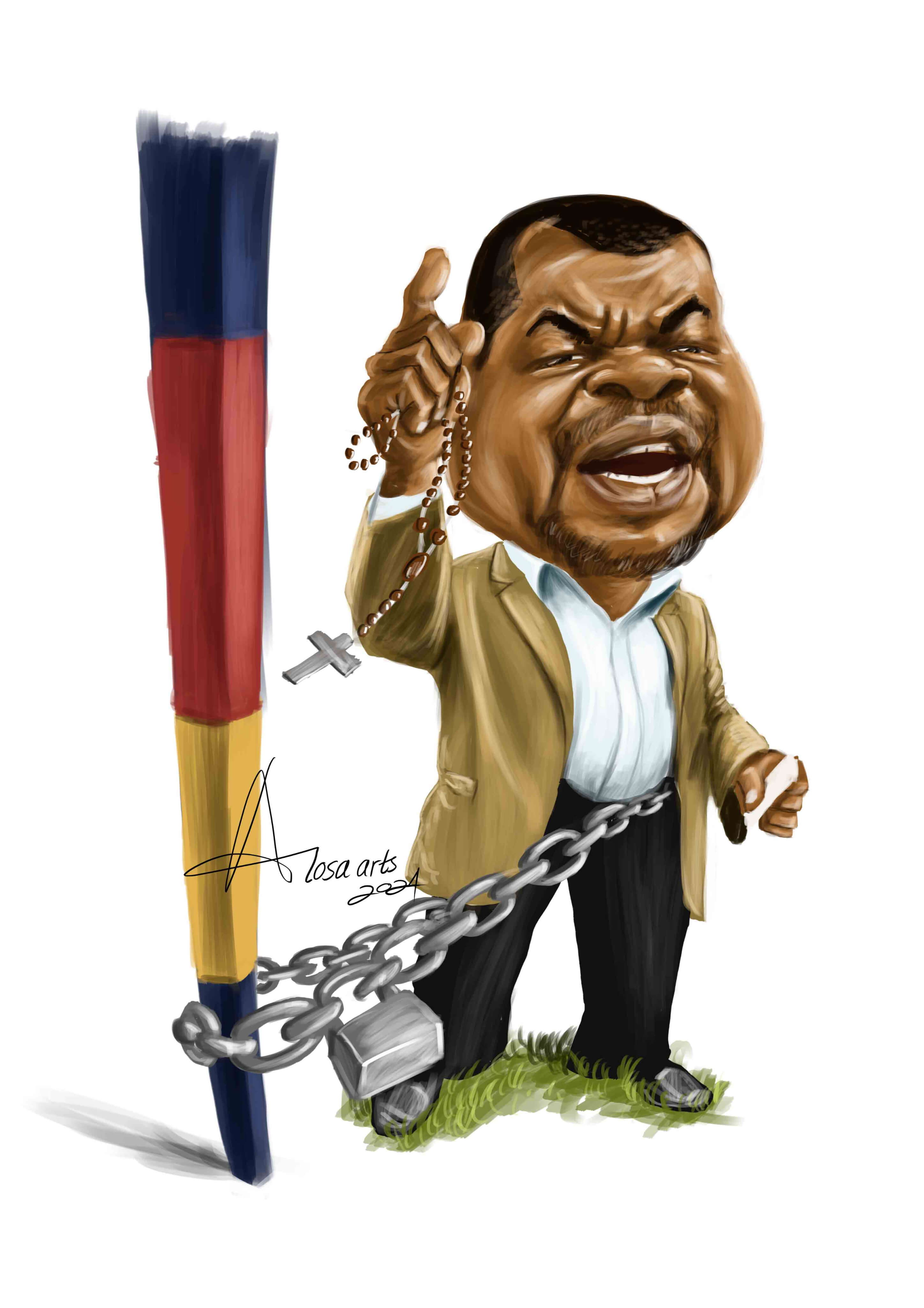 Okiya Ontata caricature